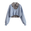 Fashion Women Short Sweater Women's Autumn Winter Wear Two-Piece Set Knitted Sweater And Vest Top outfit knitted Pullover Shirt